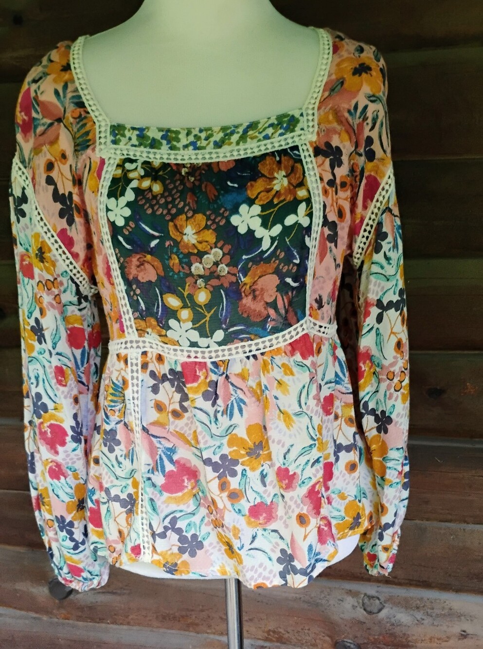 Maeve Boho Floral Shirt X-small